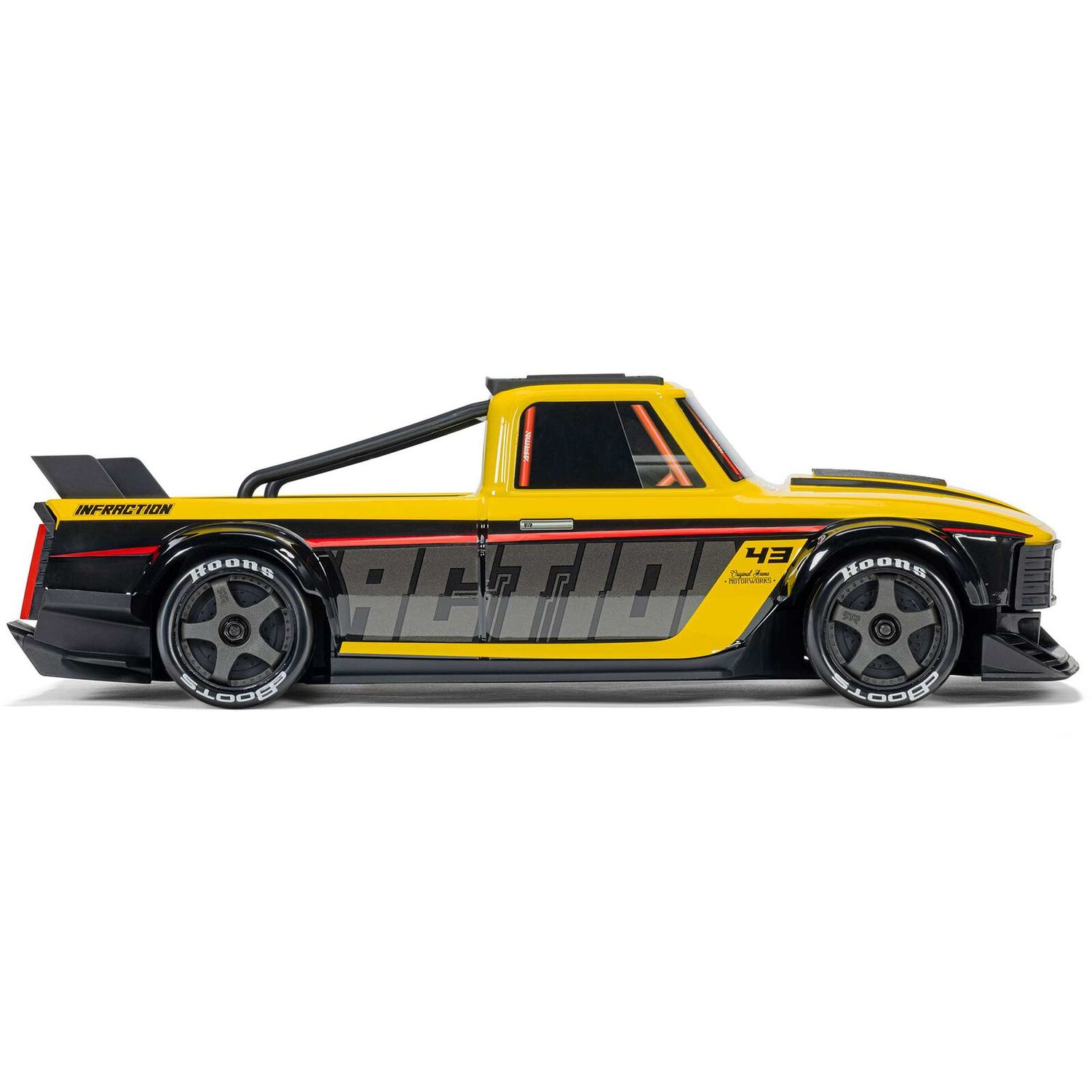 1/12 INFRACTION GROM 3S 4X4 RTR Brushless All-Road Street Bash (Battery &amp; Charger Included), Yellow/Black