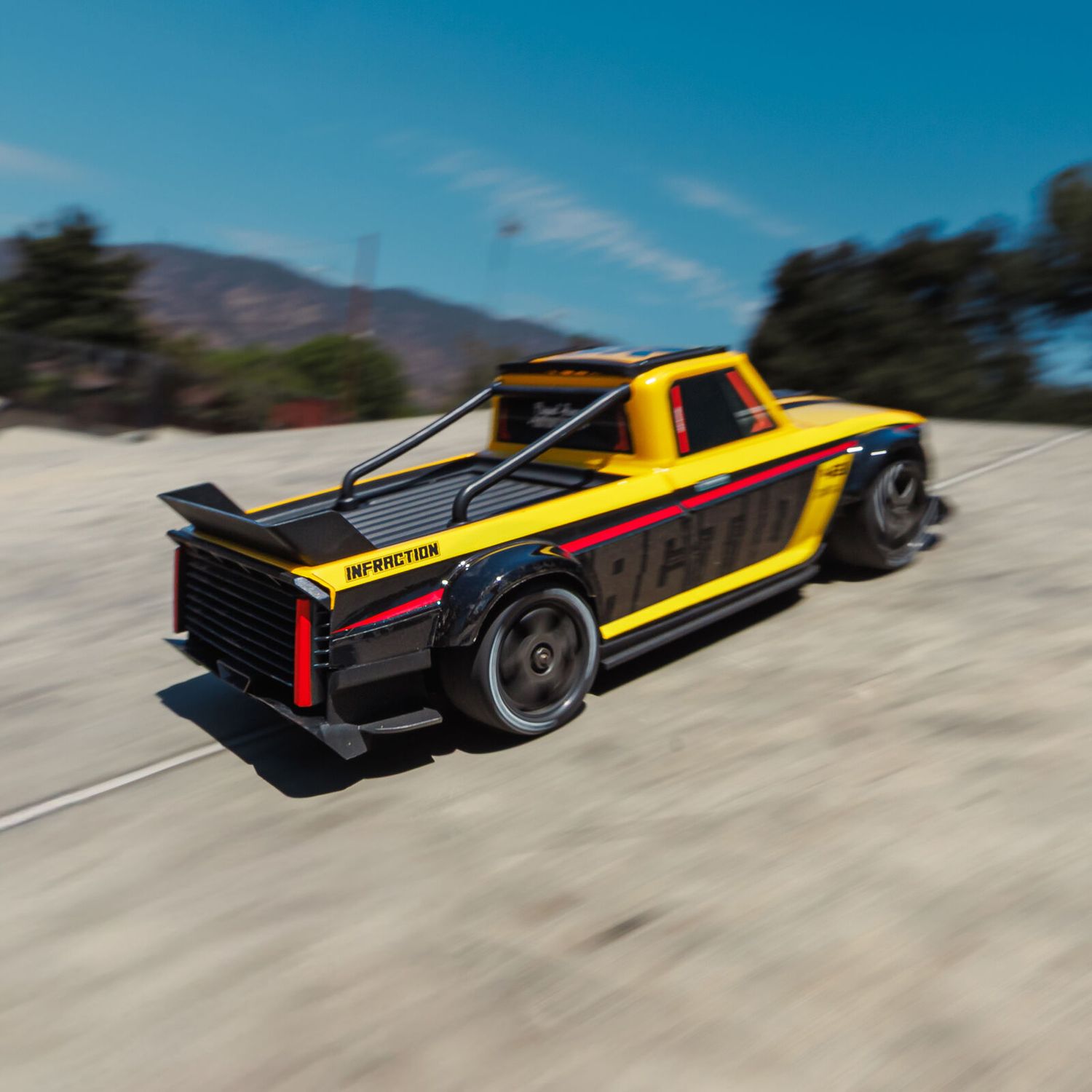 1/12 INFRACTION GROM 3S 4X4 RTR Brushless All-Road Street Bash (Battery &amp; Charger Included), Yellow/Black