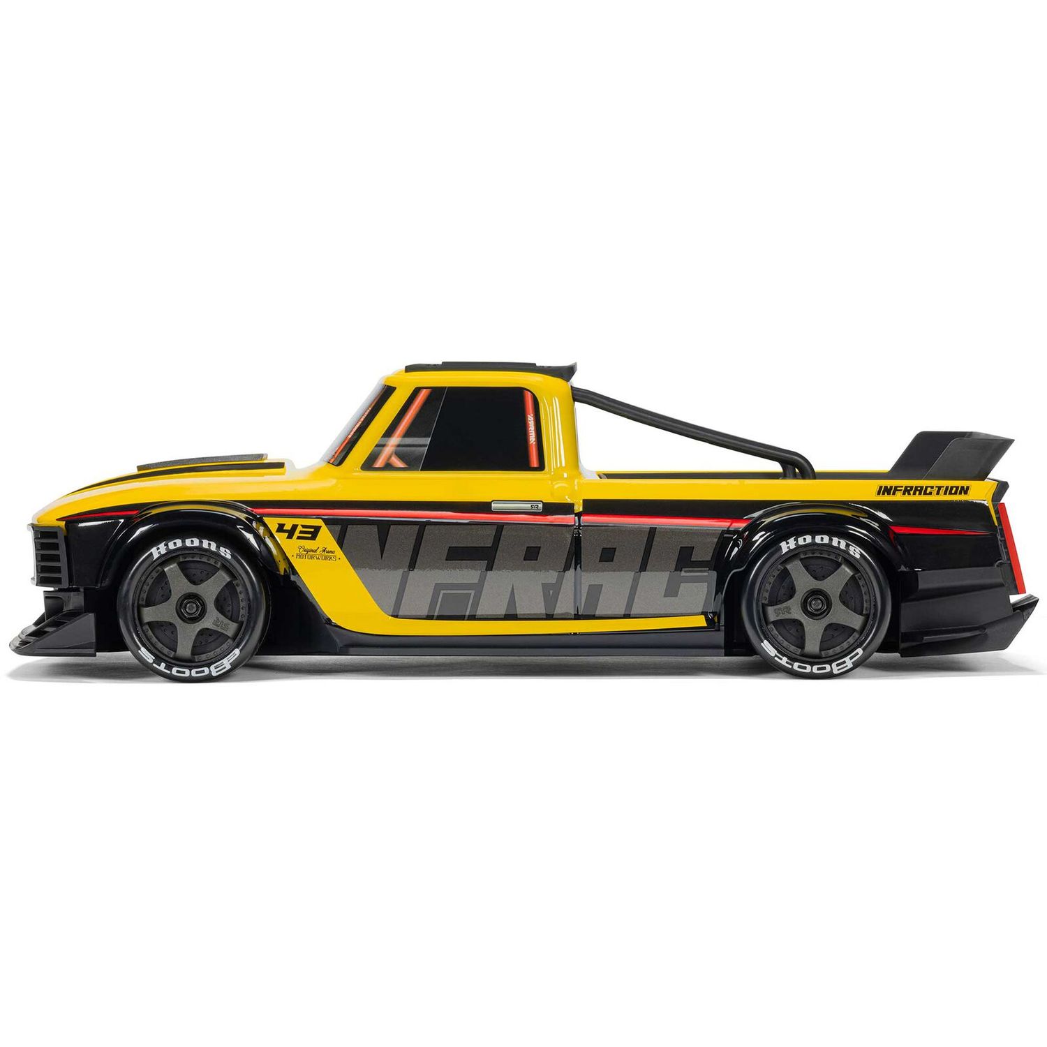 1/12 INFRACTION GROM 3S 4X4 RTR Brushless All-Road Street Bash (Battery &amp; Charger Included), Yellow/Black