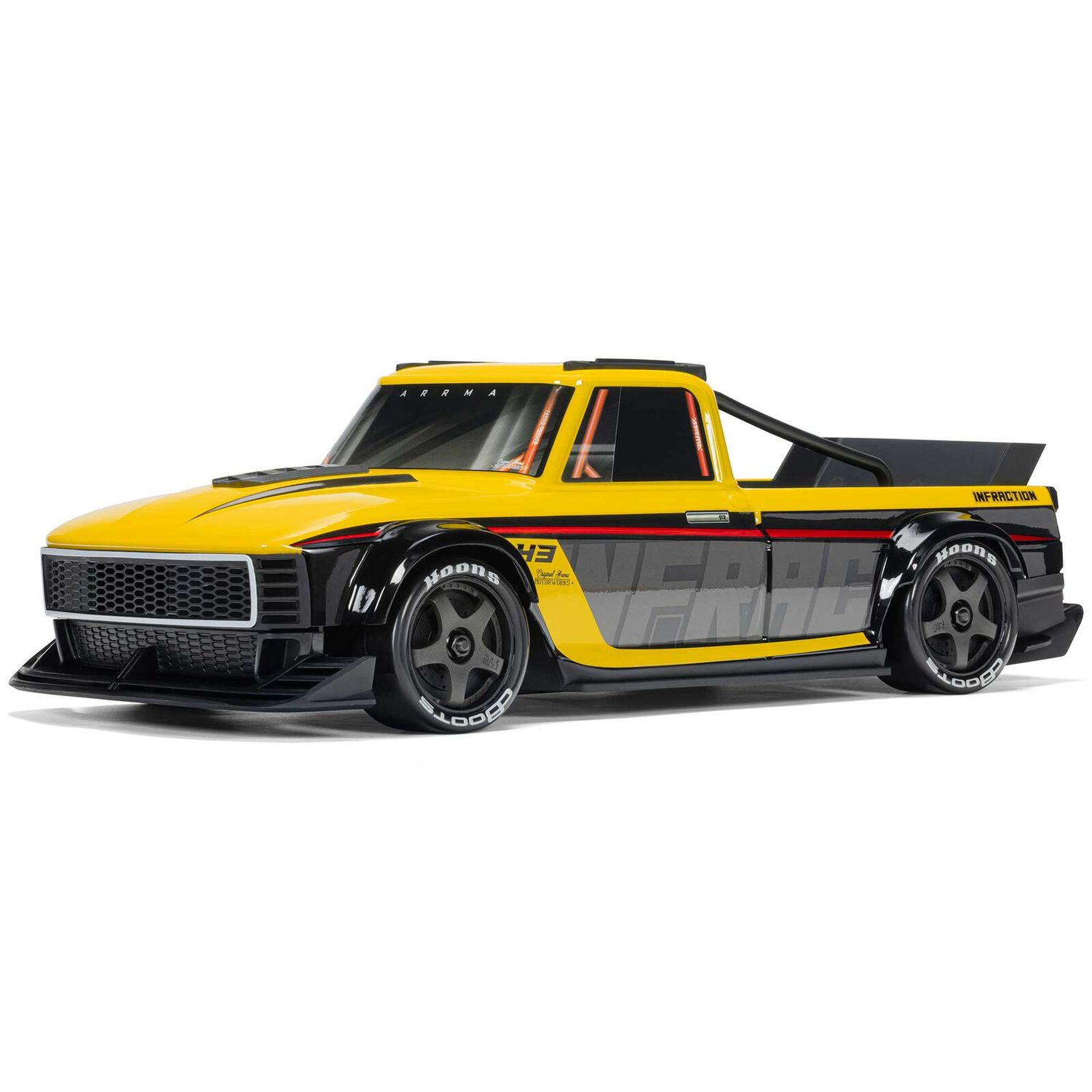1/12 INFRACTION GROM 3S 4X4 RTR Brushless All-Road Street Bash (Battery &amp; Charger Included), Yellow/Black