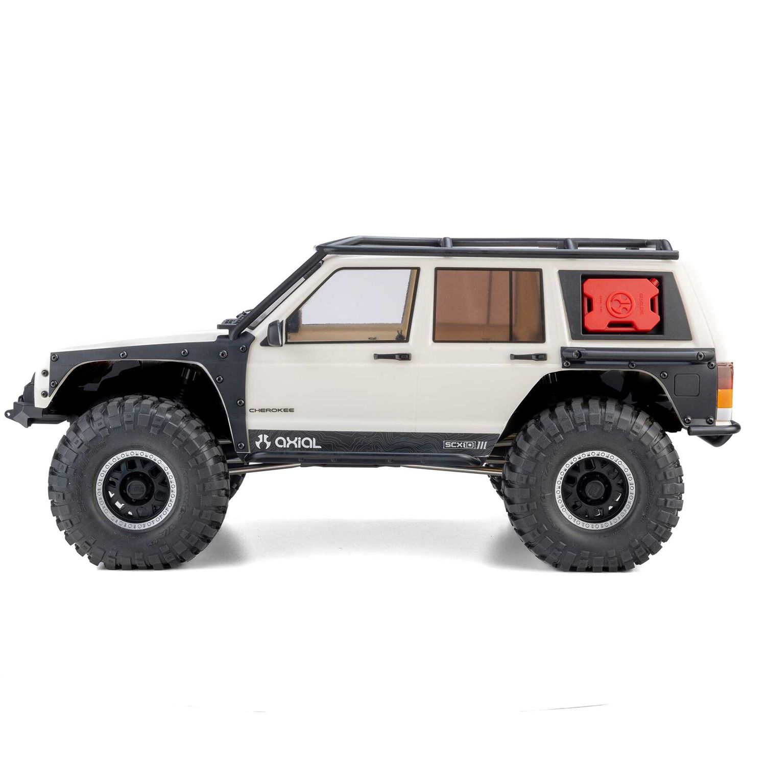 1/10 SCX10 III Jeep Cherokee XJ 4X4 RTR Brushed Rock Crawler, White