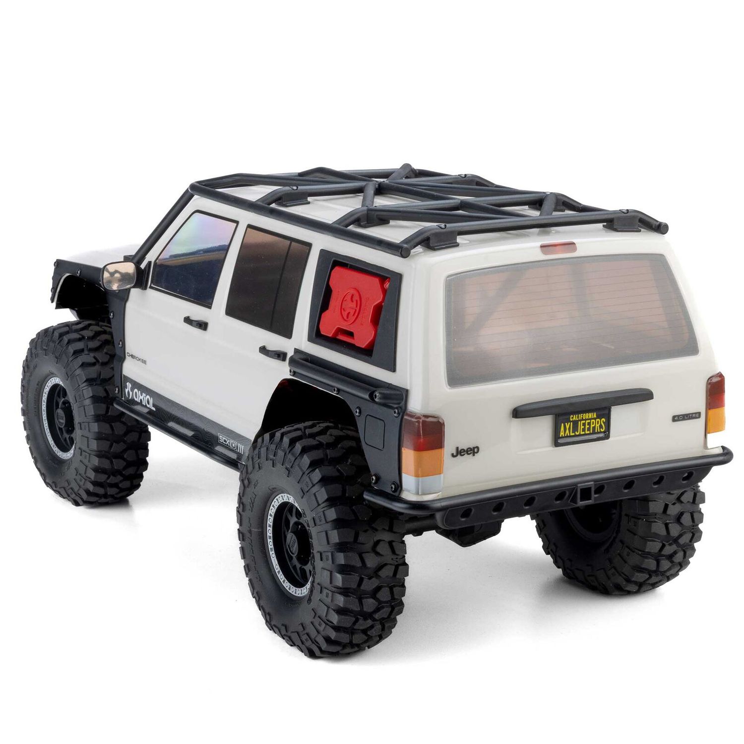 1/10 SCX10 III Jeep Cherokee XJ 4X4 RTR Brushed Rock Crawler, White