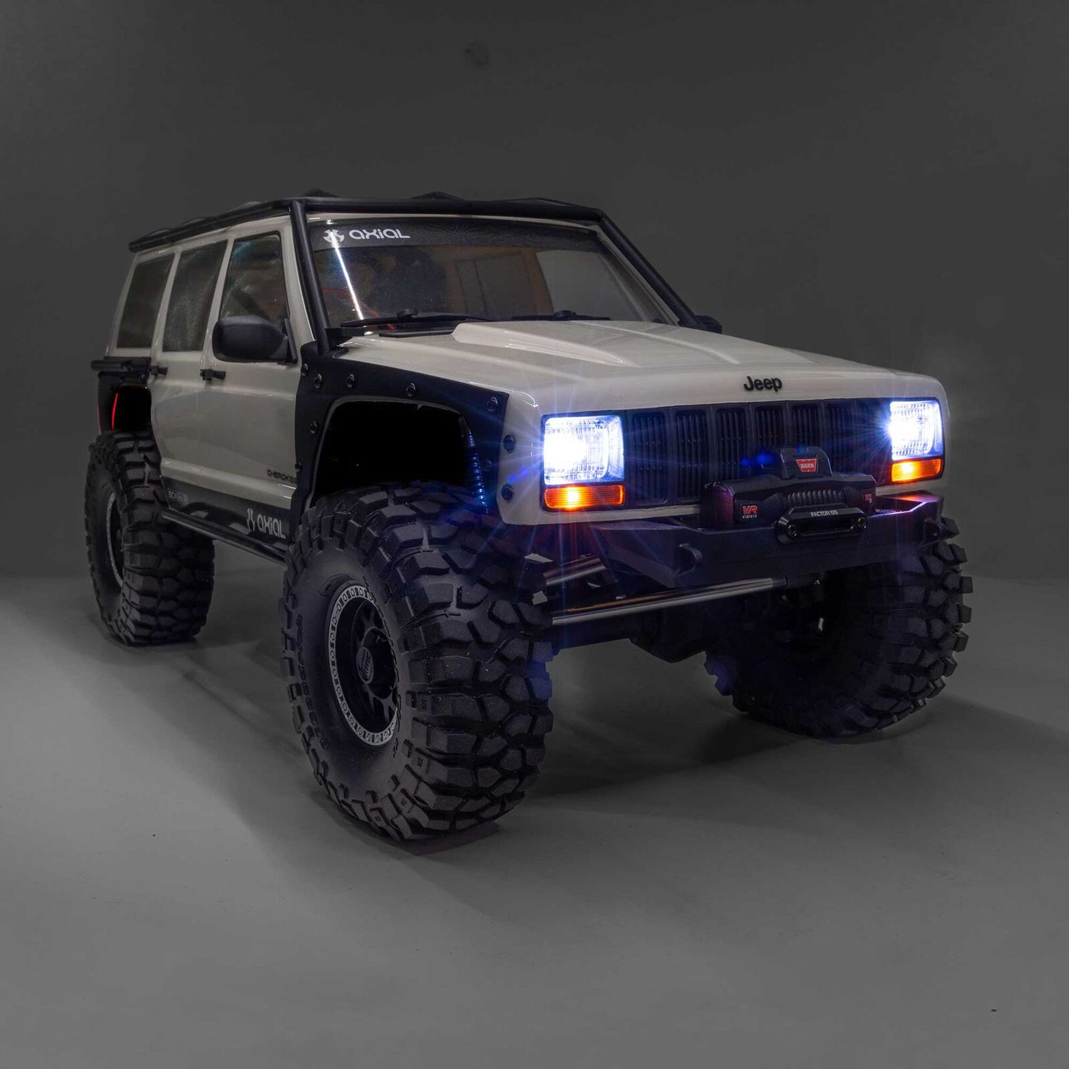 1/10 SCX10 III Jeep Cherokee XJ 4X4 RTR Brushed Rock Crawler, White