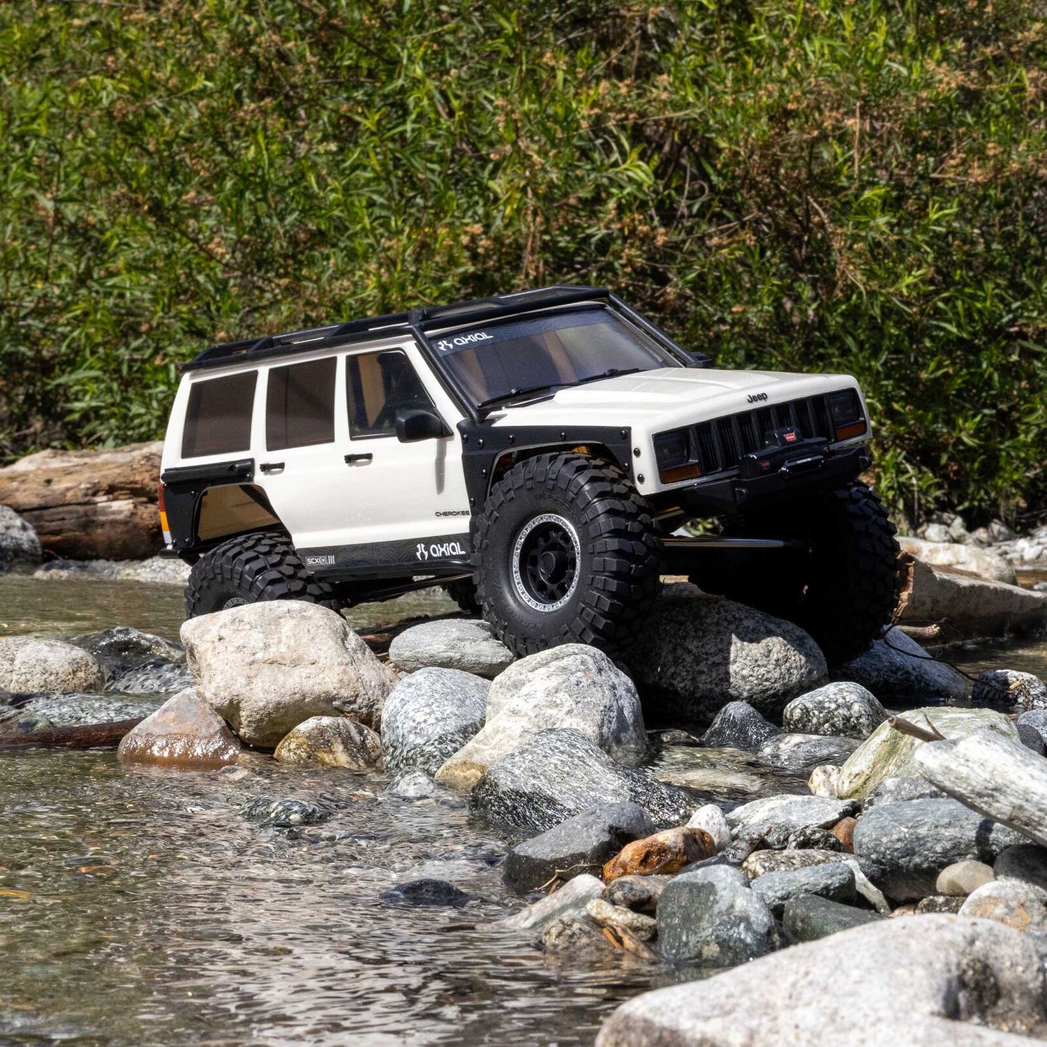 1/10 SCX10 III Jeep Cherokee XJ 4X4 RTR Brushed Rock Crawler, White