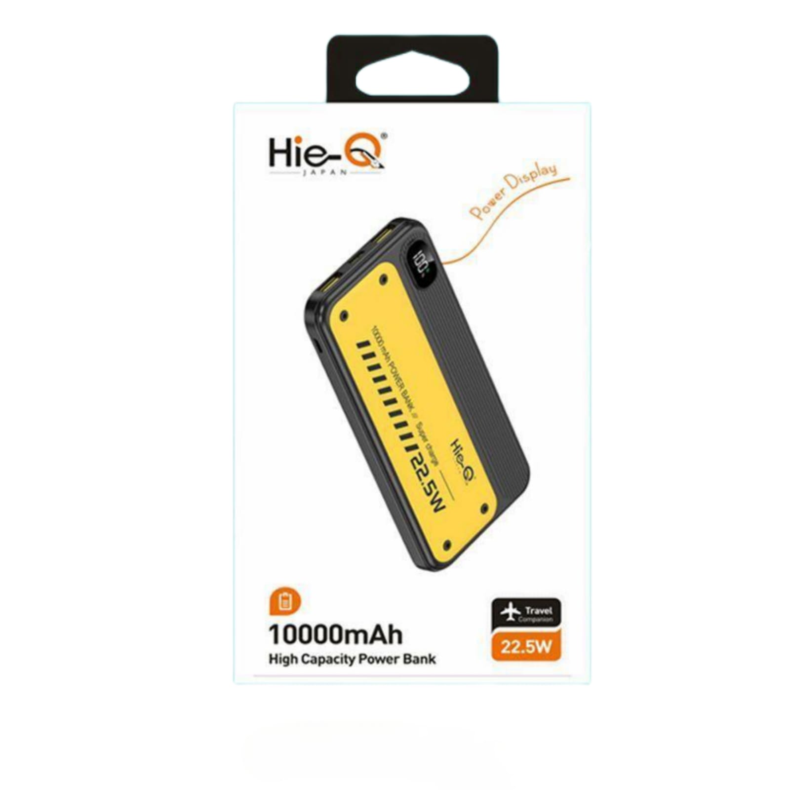 HIEQ-PMB-V52 10000mAh Power Bank | 22.5W Super Fast Charge | High Capacity & Long-Lasting Battery | Power Display | 18-Month Warranty