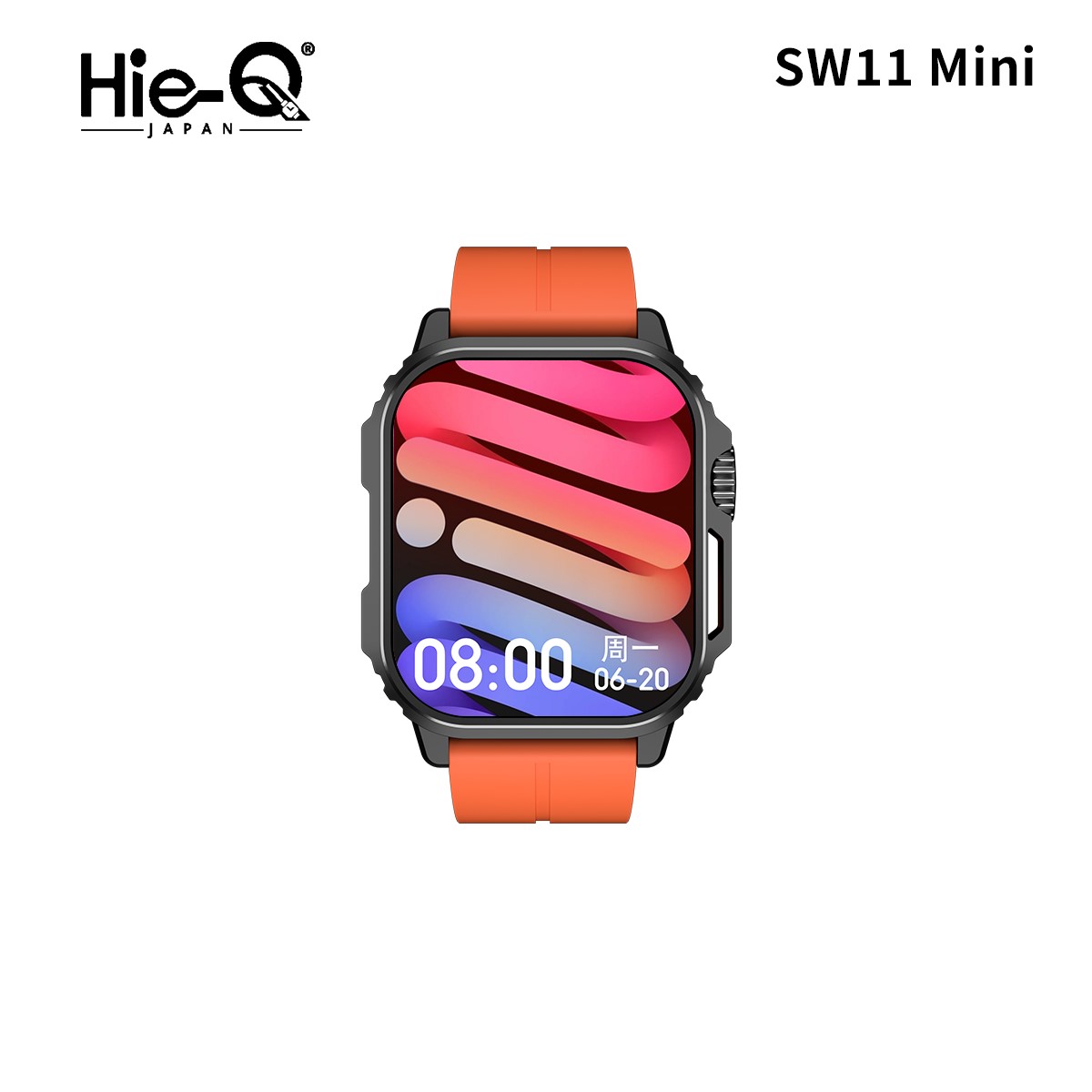 HIE-Q SW 11MINI Smart Watch | Dual Watch Bands | Always-On Clock | 100+ Sports Modes | Health Monitoring | Compass Function | Bluetooth Calling | Voice Assistant