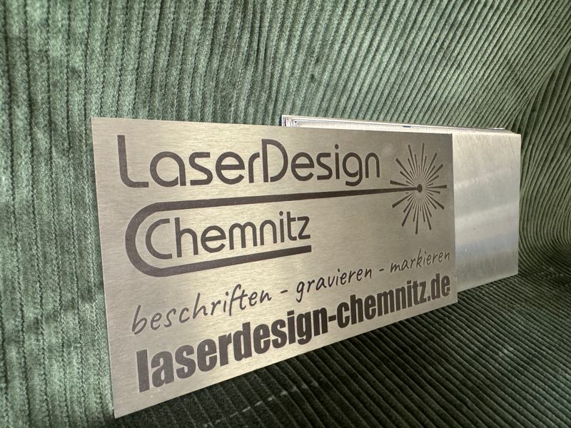 Firmenschild Namensschild 20 x 10 cm Gravur