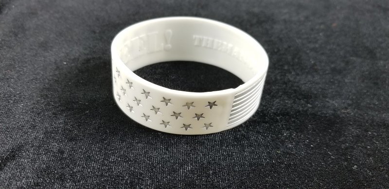 White Steel Stars Bracelet