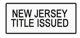 NJ TITLE ISSUED SELF INKING STAMP