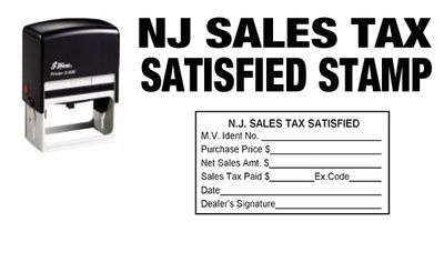 NJ SALES TAX SATISFIED STAMP