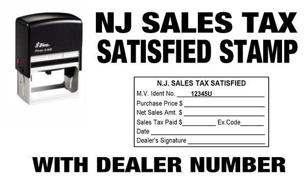 NJ SALES TAX SATISFIED STAMP