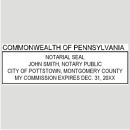 PENNSYLVANIA Notary Stamp