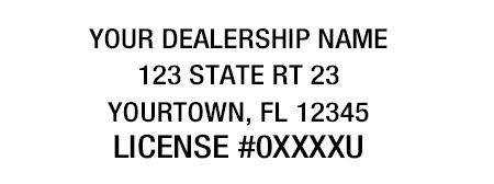 FLORIDA REASSIGNMENT ADDRESS STAMP