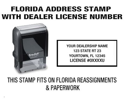 Florida Reassignment Dealer Stamp
