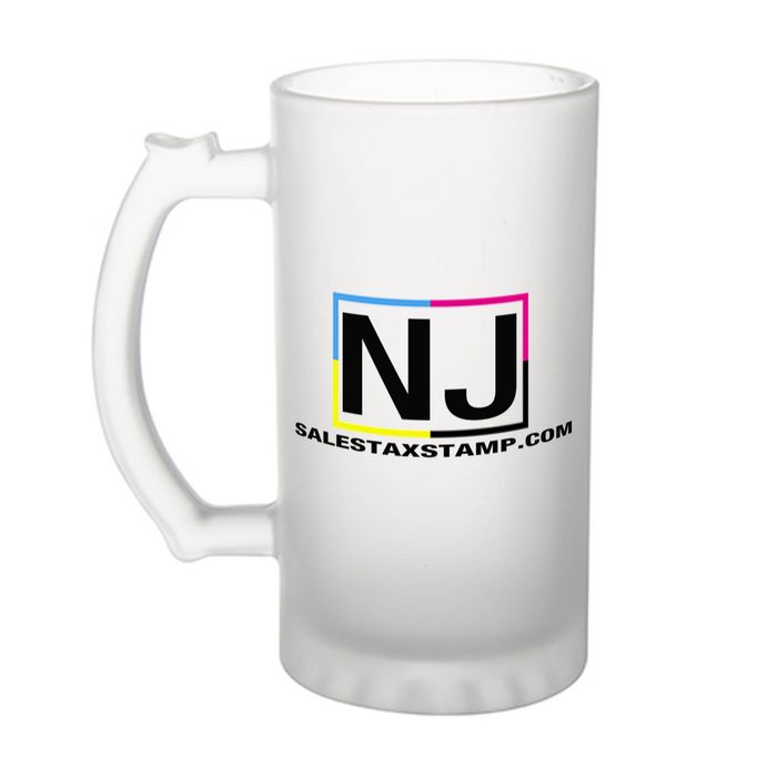 16oz Frosted Beer Mug with your Company Logo