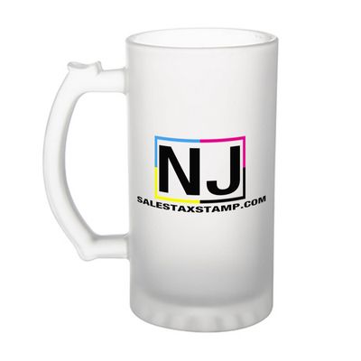 16oz Frosted Beer Mug with your Company Logo