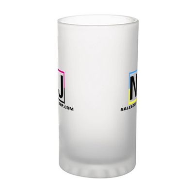 16oz Frosted Beer Mug with your Company Logo