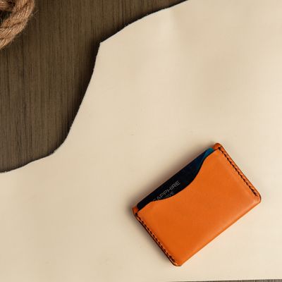 Handmade Leather Bifold Cardholder - Garu Edition