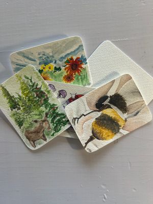 McFuzznstuff ACEO 3.5x2.5 Original Art Cards