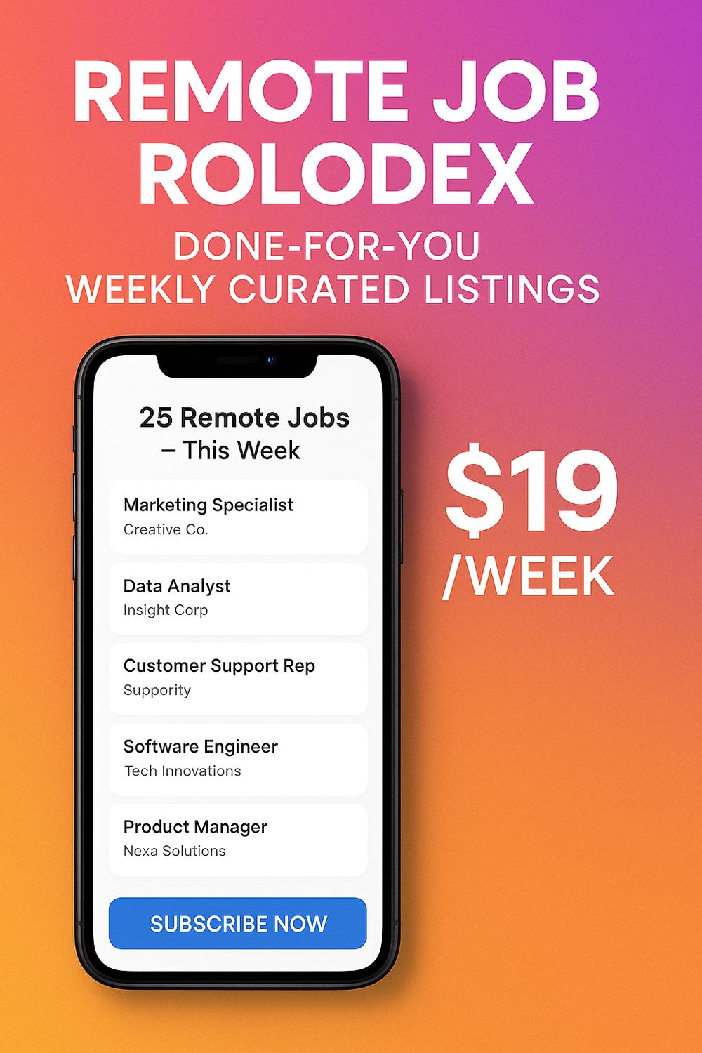 Done-For-You Remote Job Search List