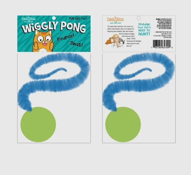 Wiggly Pong - Cat Toy Plastic Pong Ball