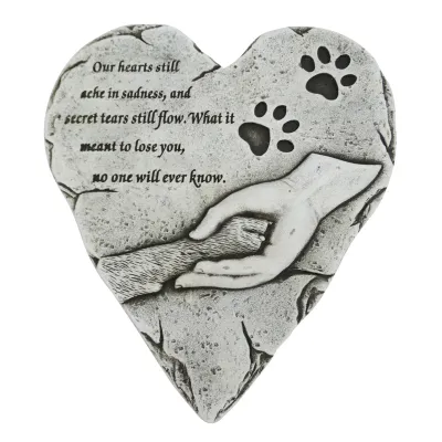 Paw in Hand Pet Memorial Stepping Stone Paw in Hand Pet Memorial Stepping Stone