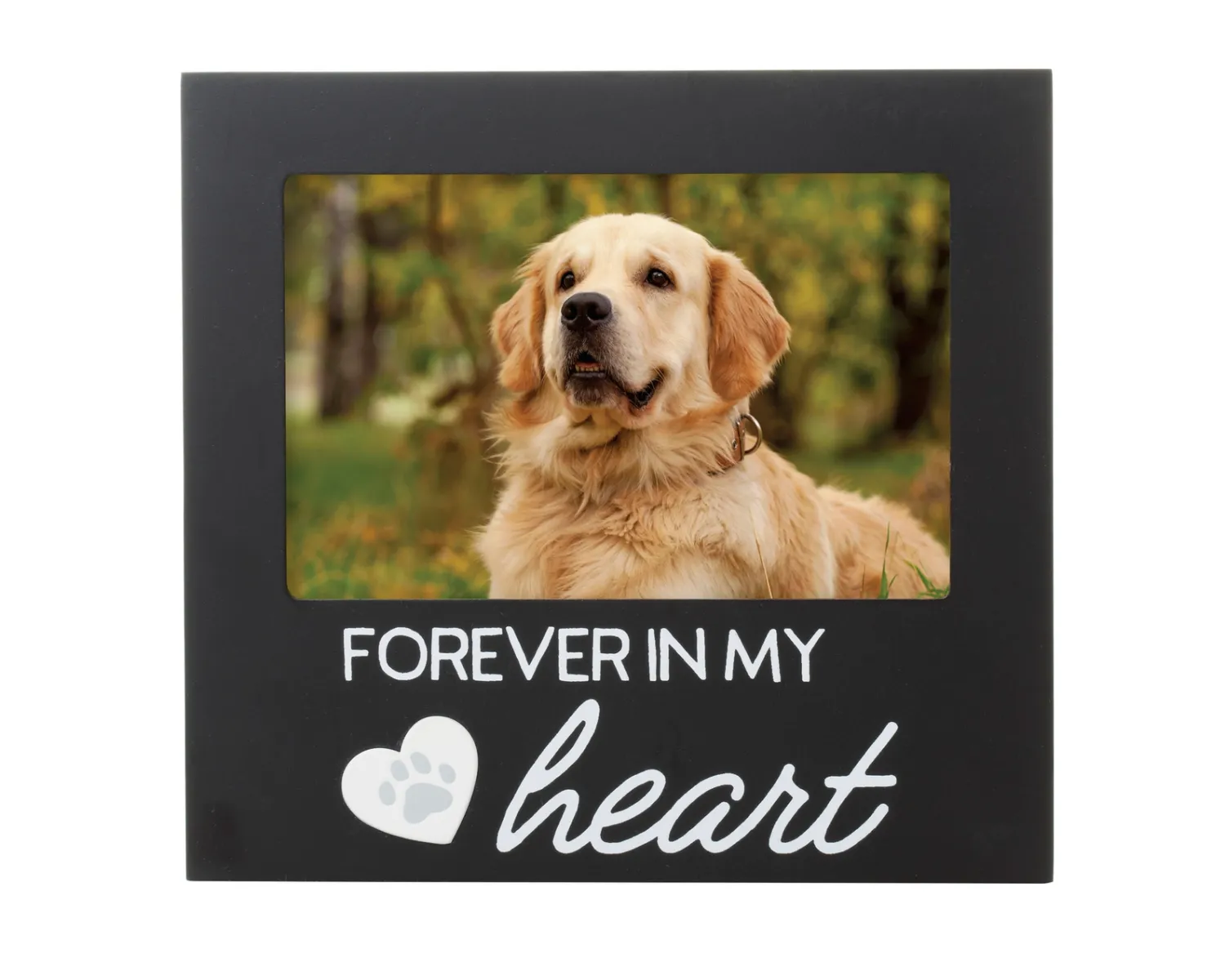 Pet Memorial Frame, Forever in My Heart Black