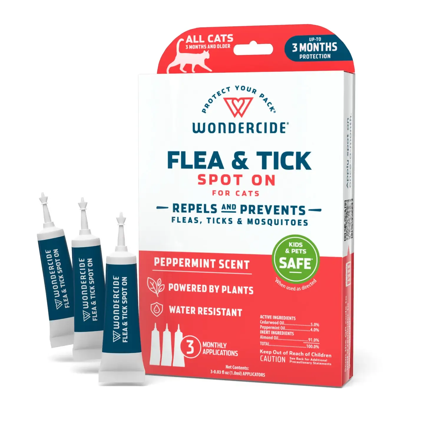 Wondercide Flea & Tick Spot On For Cats - Peppermint