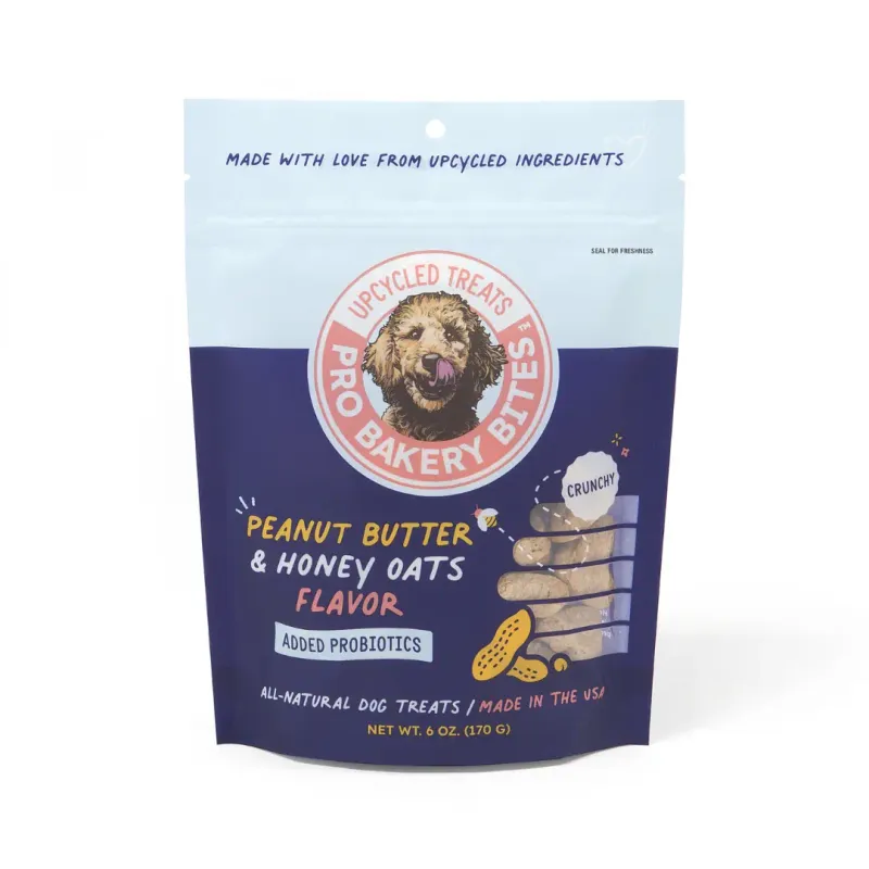 Pro Bakery Bites Crunchy - Peanut Butter & Honey Oats 6oz