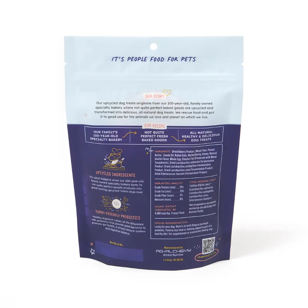 Pro Bakery Bites Crunchy - Peanut Butter & Honey Oats 6oz