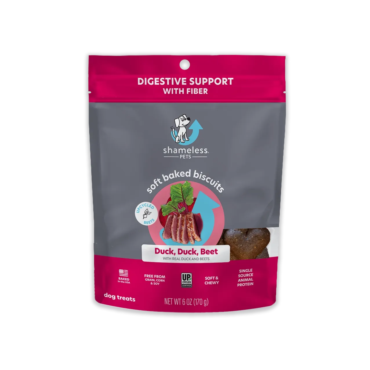 Duck Duck Beet Soft Baked Dog Treats 6oz