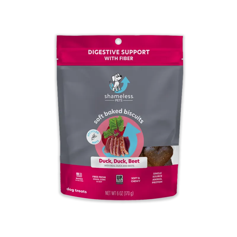 Duck Duck Beet Soft Baked Dog Treats 6oz