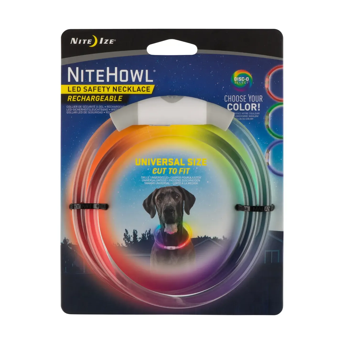 Nite Ize Nitehowl Rechargeable Led Safety Necklace-Disco