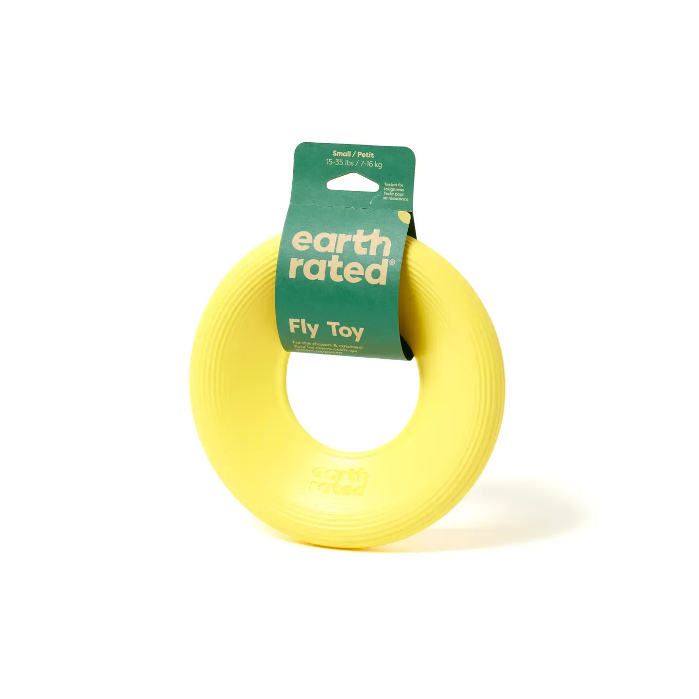 Earth Rated Tpe Flyer Dog Toy, Small Yellow