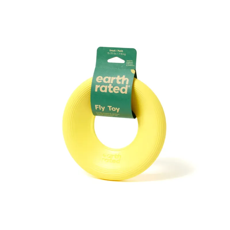 Earth Rated Tpe Flyer Dog Toy, Small Yellow