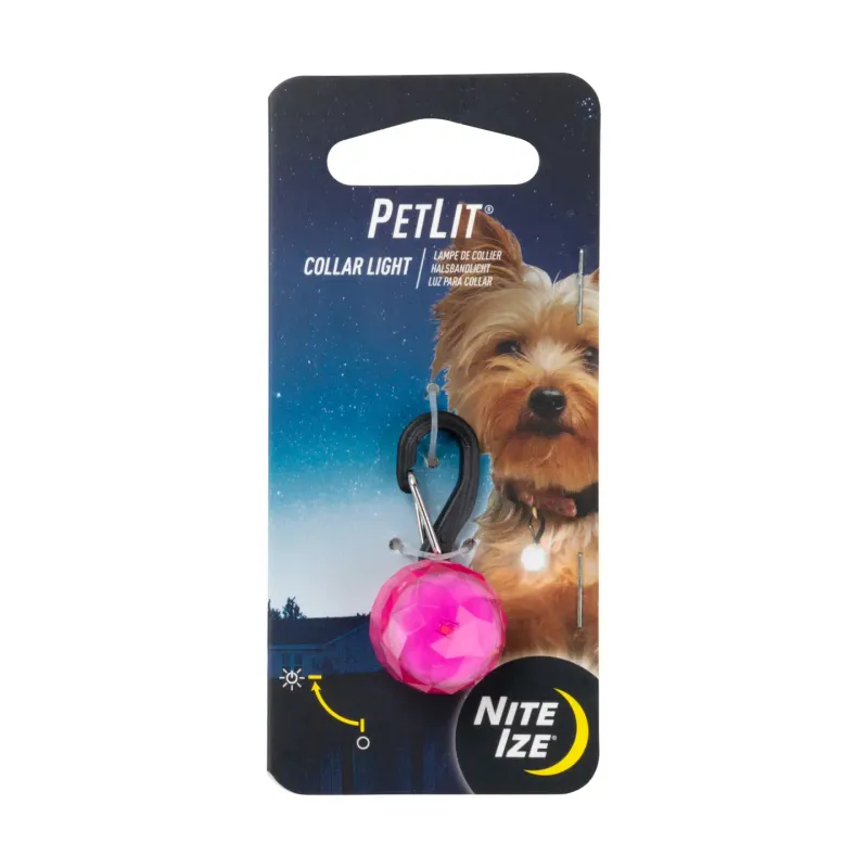 Nite Ize Petlit Collar Light - Pink Jewel
