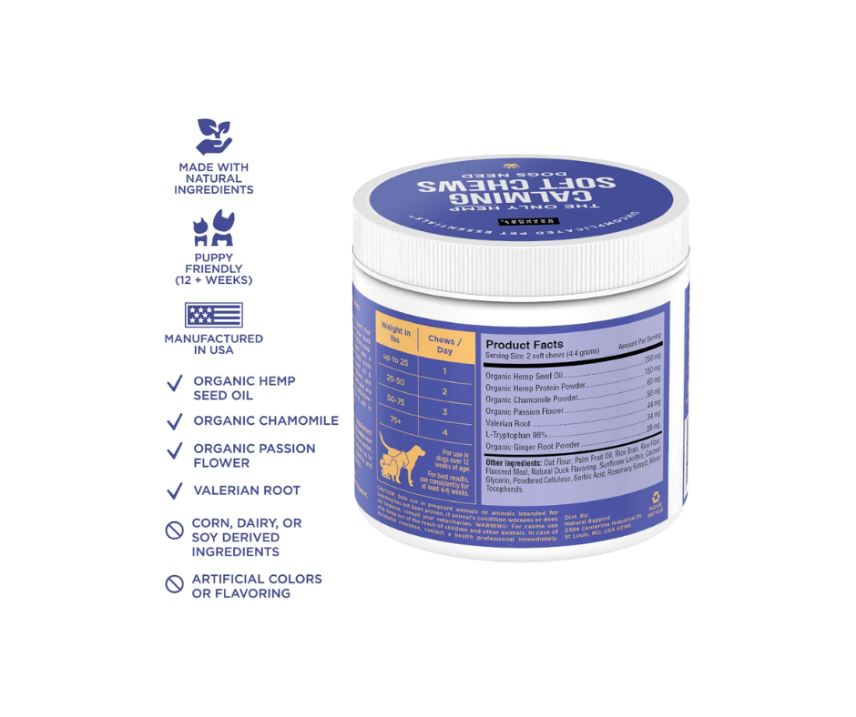 The Only Calming Soft Chews Dogs Need 120 Count