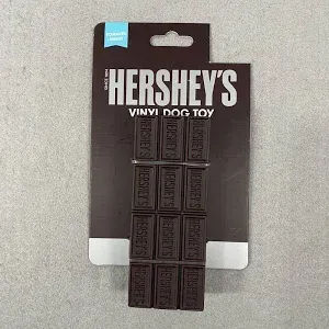 Hershey's Bar Rubber Squeak Dog Toy Hershey's Bar Rubber Squeak Dog Toy