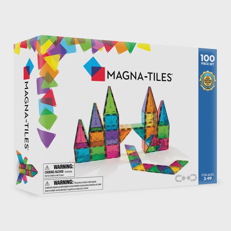 Magna-Tiles 100 Clear Colors