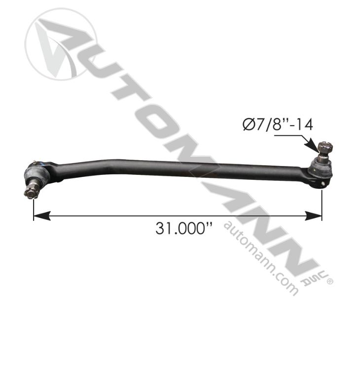 Drag Link LH 31.000in C to C Kenworth T680, T880 2013-2025 - Peterbilt 579 / 463.DS 7511