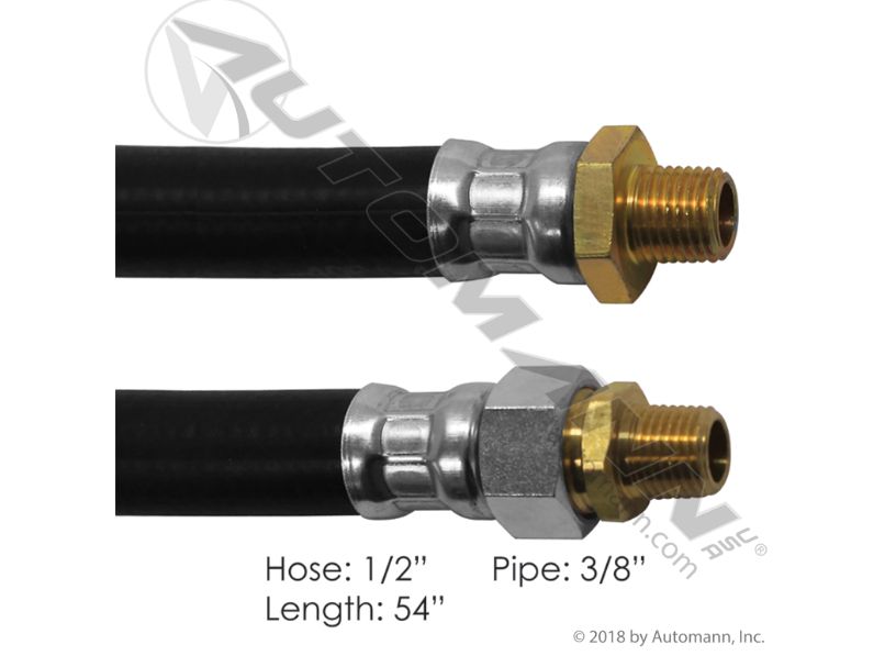Air Hose Assy 1/2IDx3/8NPTx54IN - 18154 /452154/ 148054/ 16354
