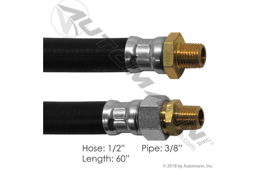 Air Hose Assy 1/2IDx3/8NPTx60IN - 18160/452160 / 148060 /16360