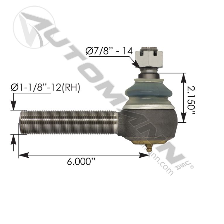 Tie Rod End For Mack/ Volvo , Freightliner Cascadia P3 (2008-2018) kenworth T660, Peterbilt 379 and 579 2022 / 462.ES9001R