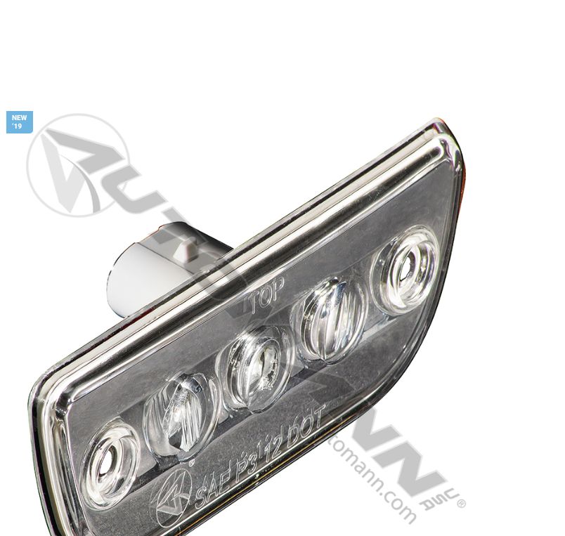 Cab Lamp LED Clear Peterbilt 579, Kenworth T680, T770 &amp; T880,  LED Clear Lens Amber 3-Diodes,  w-Screws and Foam Gasket / 564.75083C