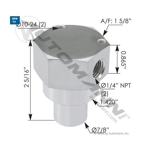 Air Valve Pressure Protection APSCO  1/4in  Opens at 70psi Closes at 65 psi/  PP-470