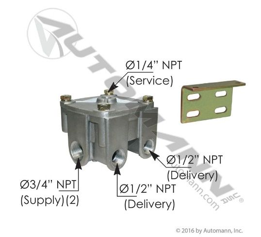 R12H Type Relay Valve 4PSI / 103009