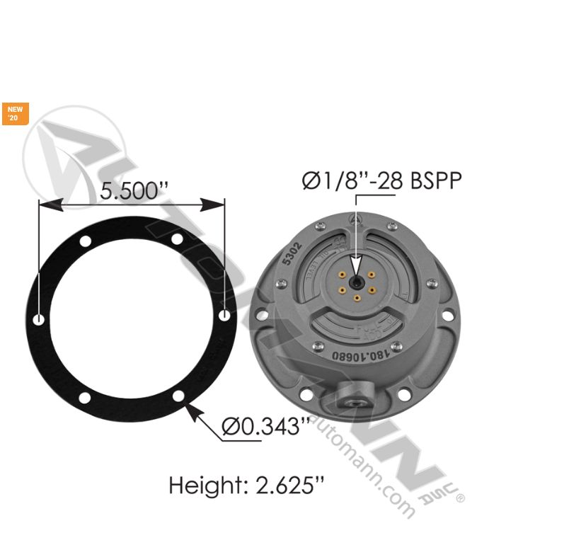 Hub Cap PSI TN/TQ; HN - Oil / 3142700 / 180.10680