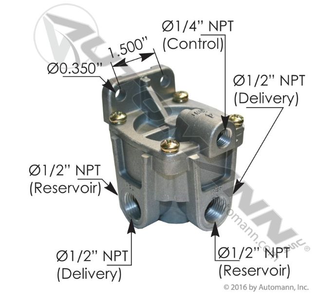 RG2 Type Relay Valve  5.6PSI  / KN28520