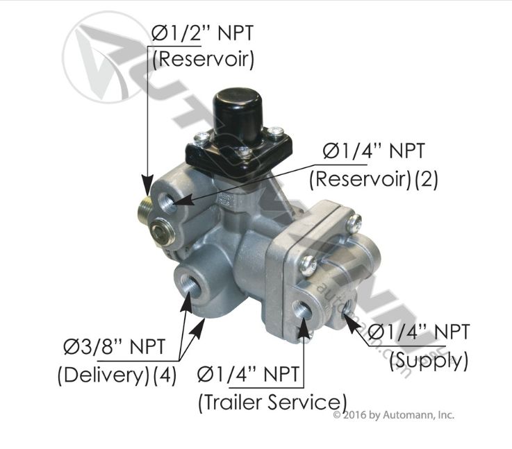 SR2 Type Spring Brake Valve 1/2in  /  103061 / R955103061N
