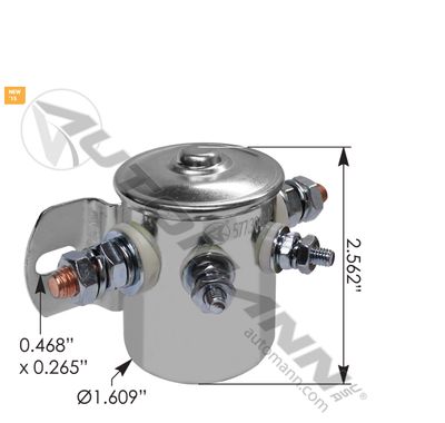 Starter Solenoid 4 Terminal 85A 12V /24059, 52307, 5230701